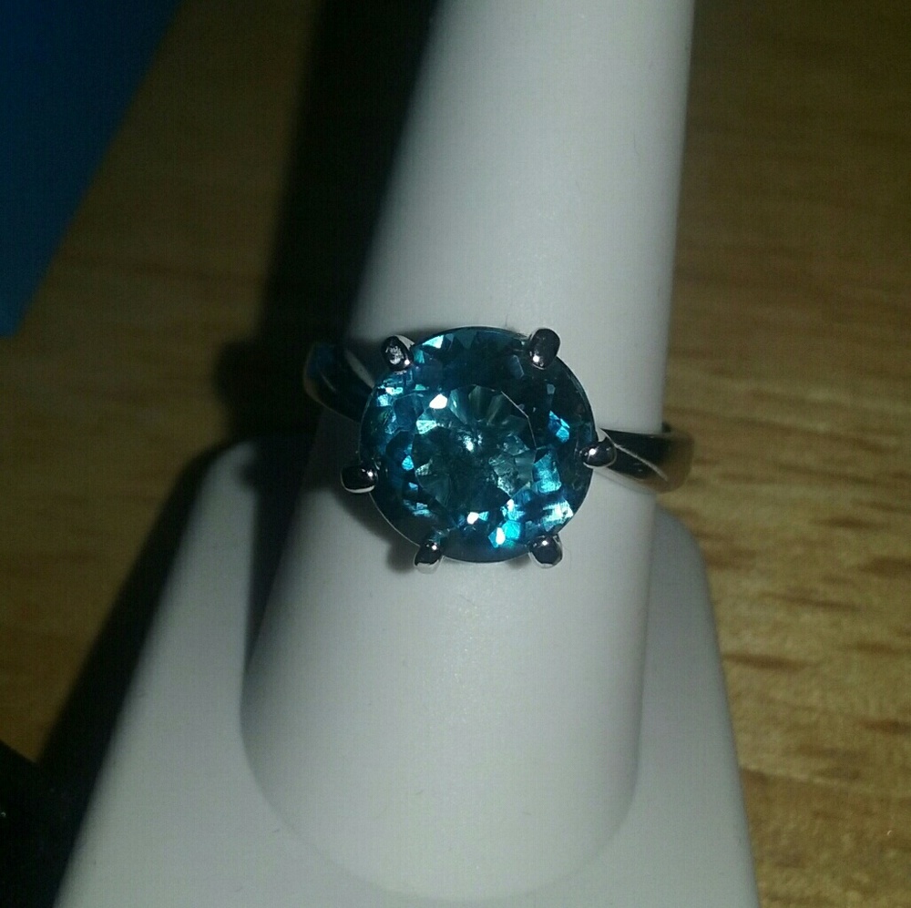 London Blue Topaz Engagement Ring